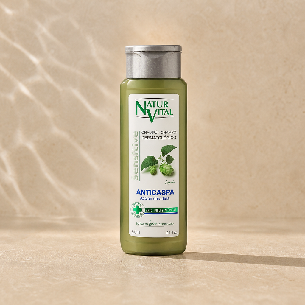 Shampoo NaturVital Sensitive Anticaspa para Cuero Cabelludo Sensible 300 ml