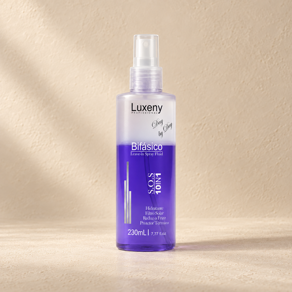 Spray Bifásico Luxeny 10 en 1 Antifrizz y Protector Térmico 230 ml