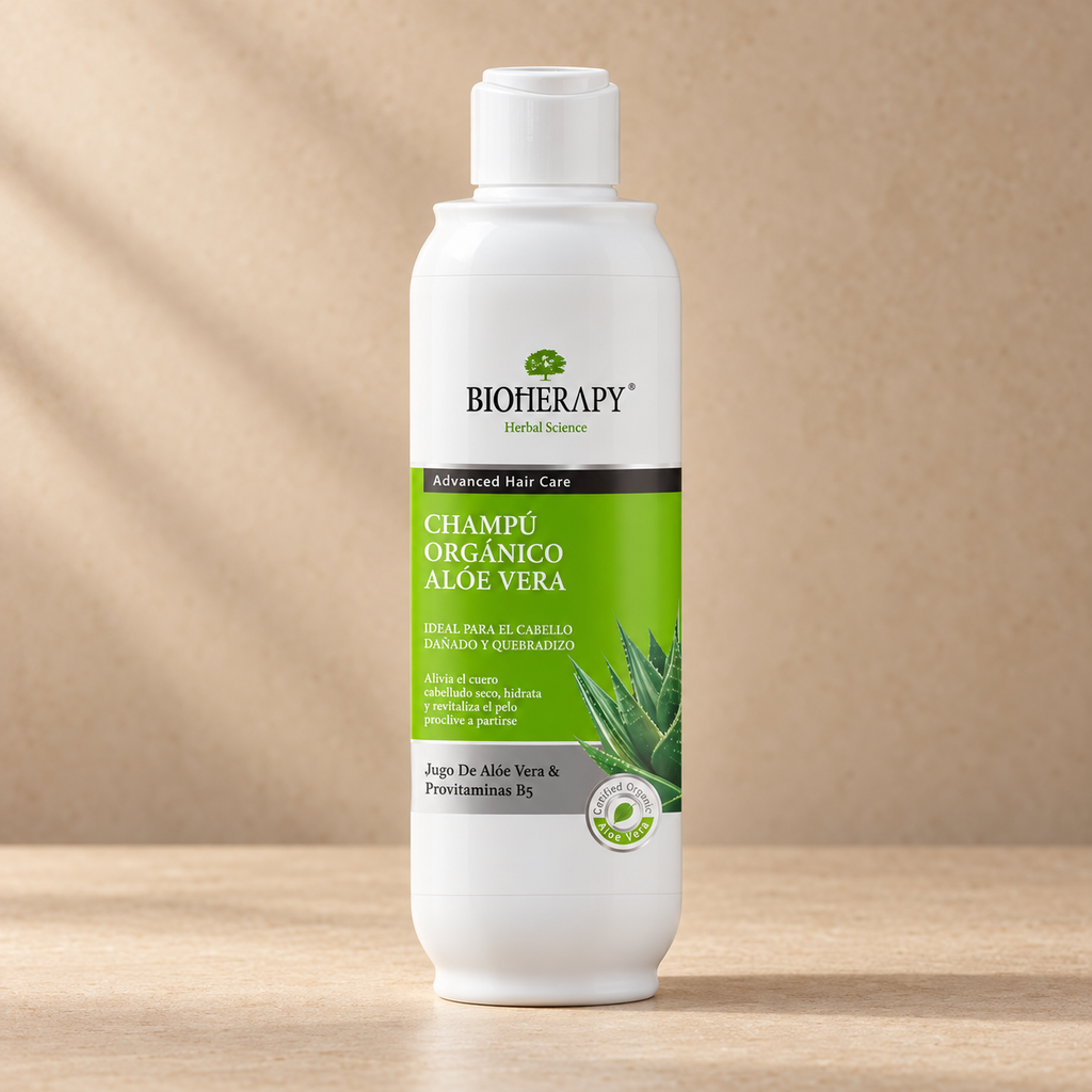 Shampoo Bioherapy Aloe Vera Orgánico para Cabello Seco y Quebradizo 330 ml