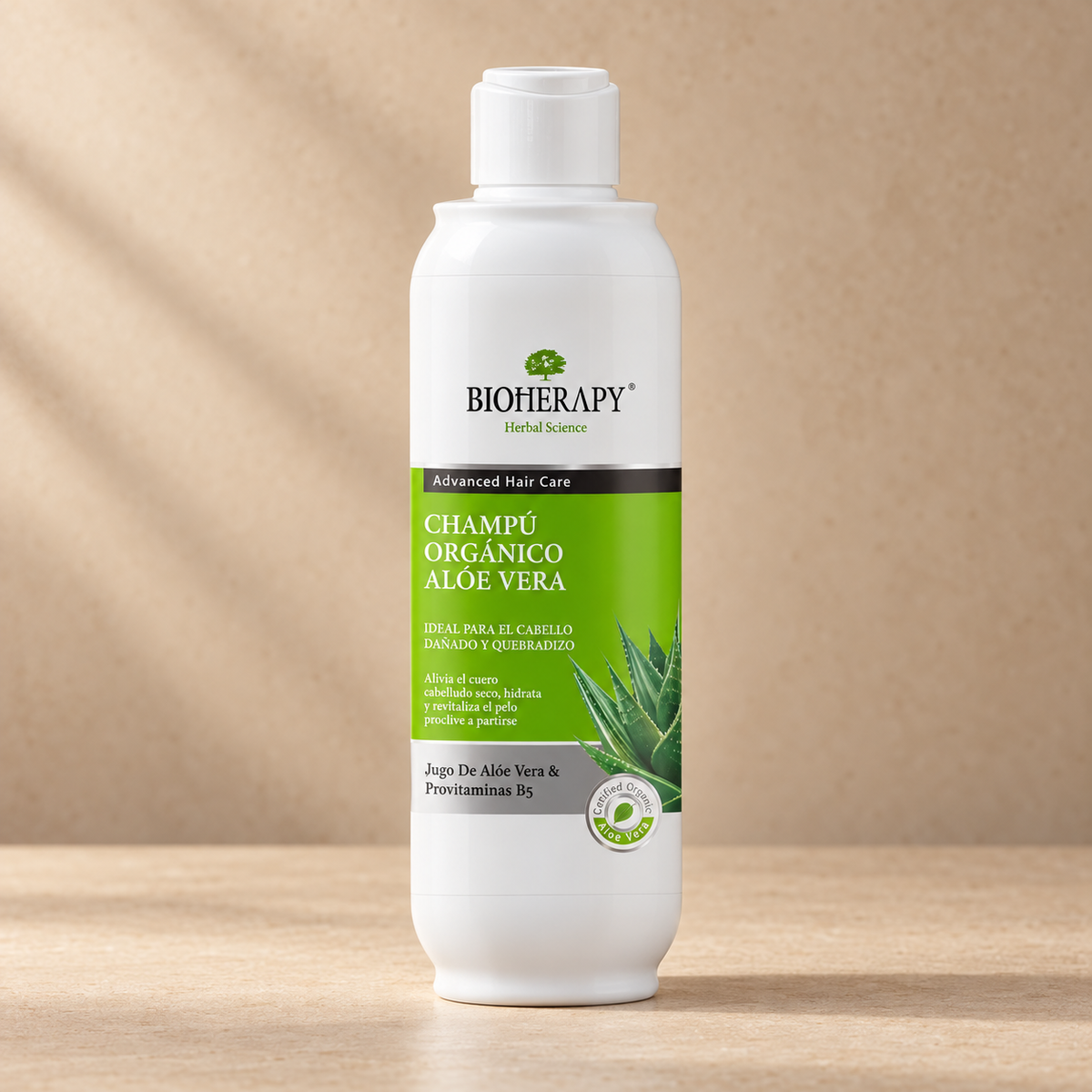 Shampoo Bioherapy Aloe Vera Orgánico para Cabello Seco y Quebradizo 330 ml