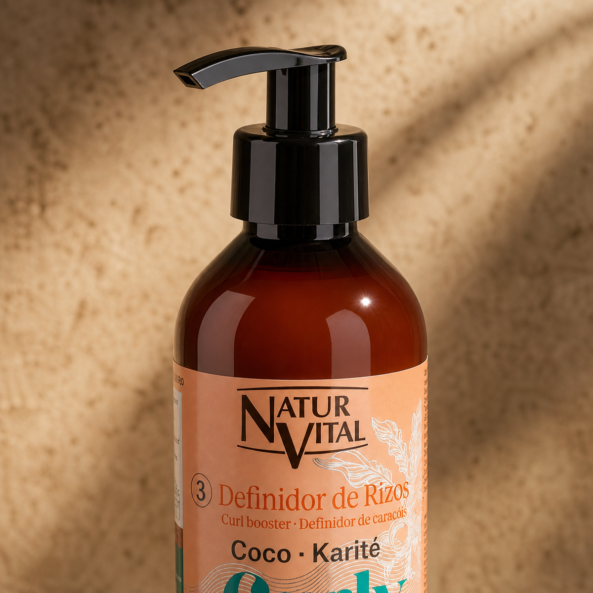Definidor de Rizos NaturVital Curly con Coco y Karité 280 ml