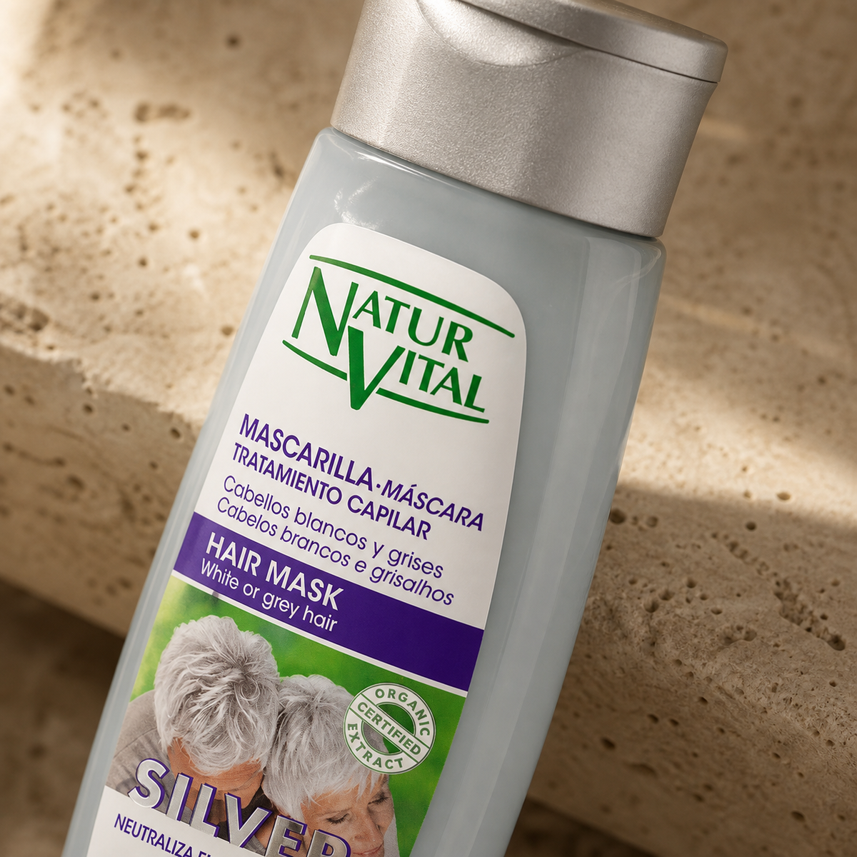 Mascarilla Matizante NaturVital Silver para Canas 300 ml