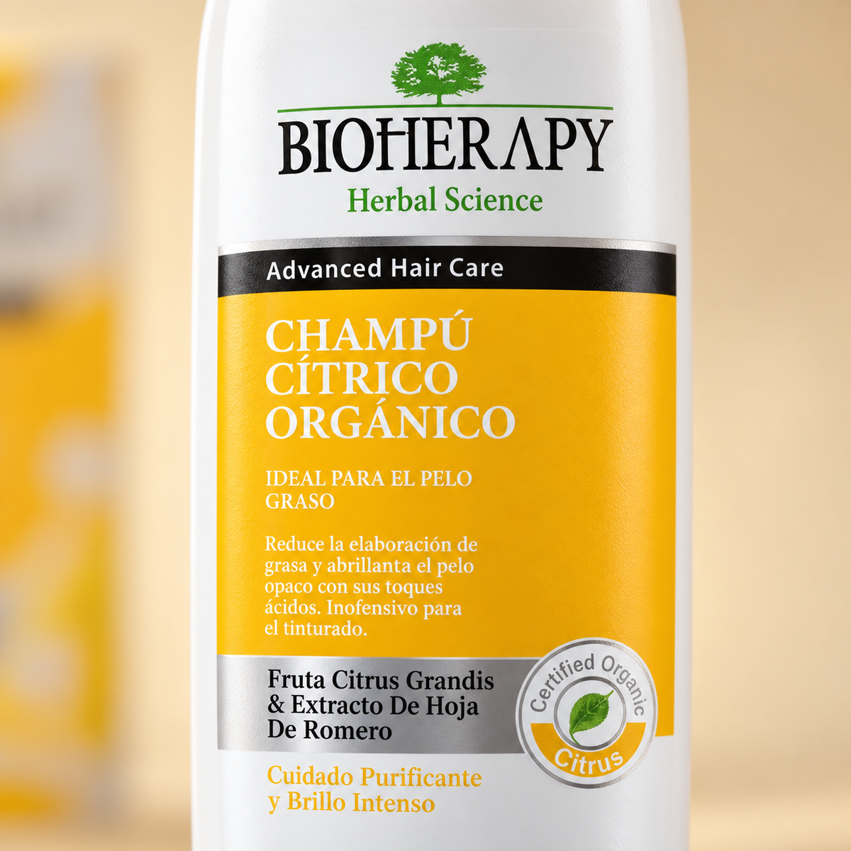 Shampoo Bioherapy Cítrico Orgánico para Cabello Graso 330 ml