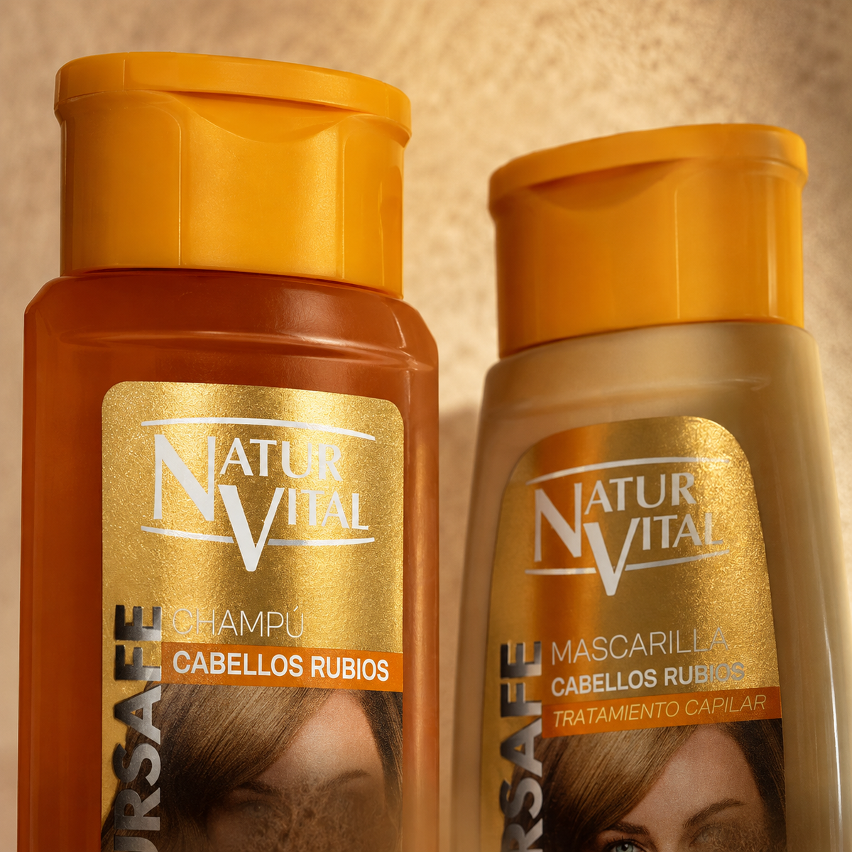 Dúo NaturVital ColourSafe Cabellos Rubios Shampoo + Mascarilla 2 × 300 ml