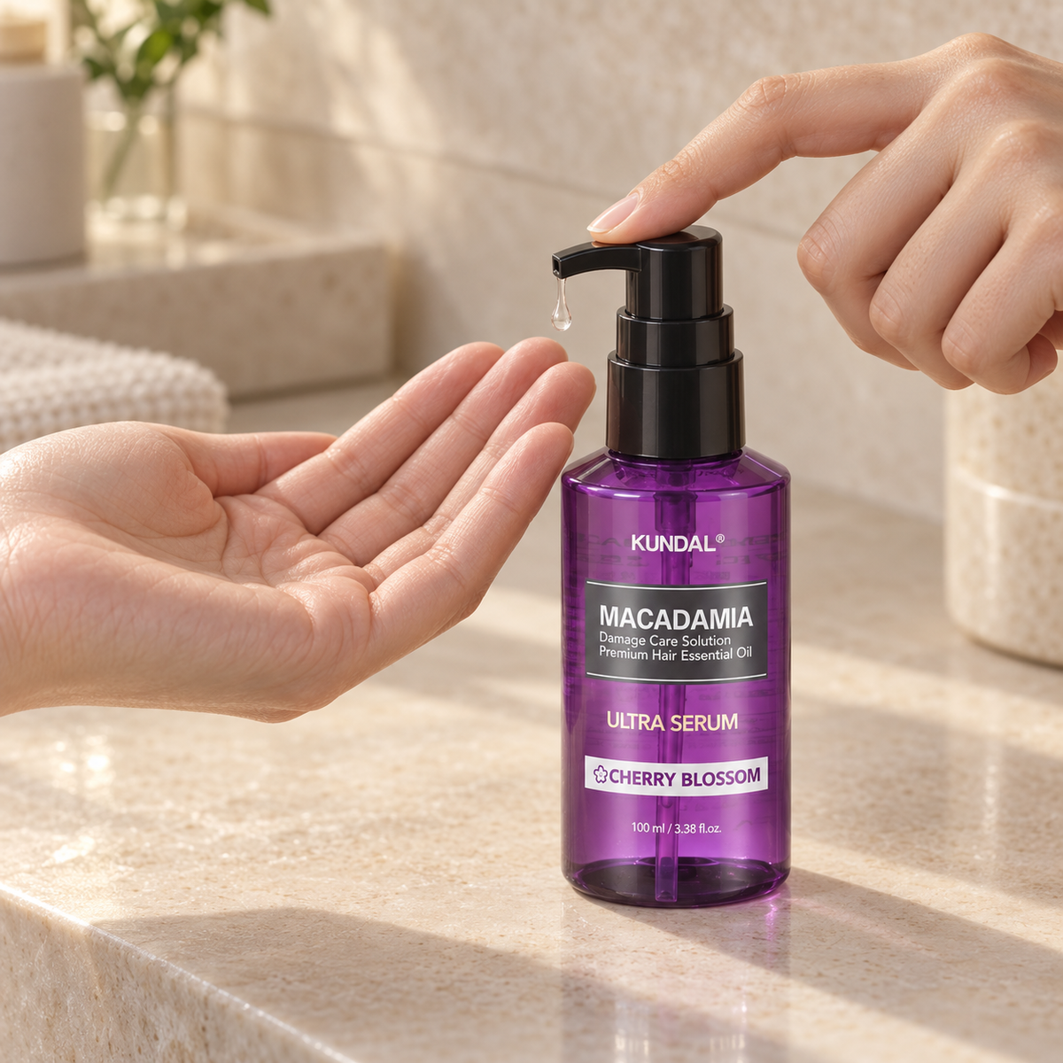 Sérum Capilar Kundal Macadamia Ultra Cherry Blossom 100 ml