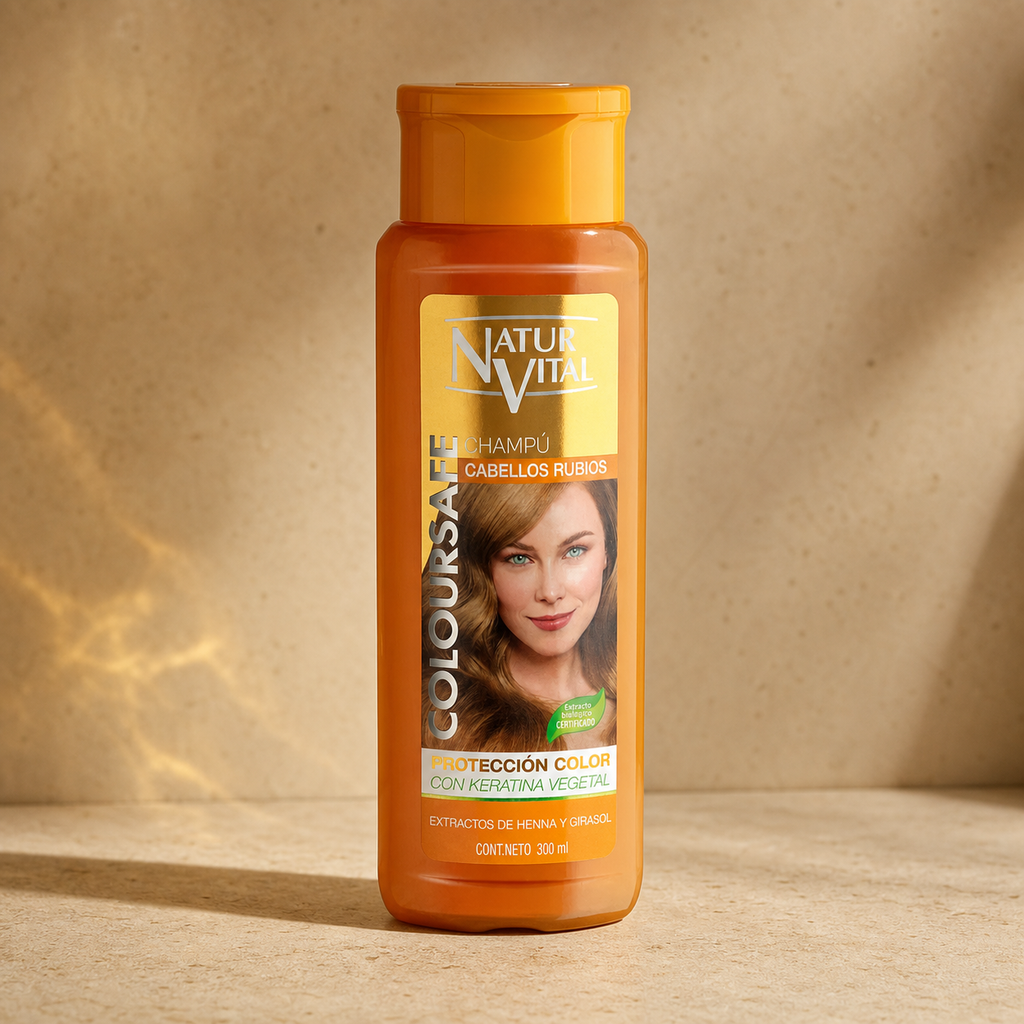 Shampoo NaturVital ColourSafe para Cabellos Rubios 300 ml
