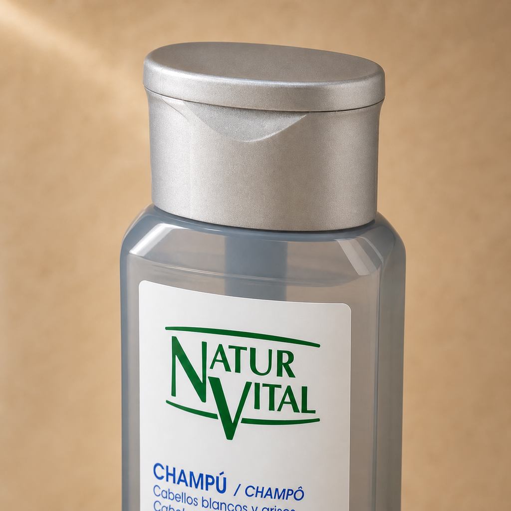 Shampoo Matizante NaturVital Silver para Canas 300 ml